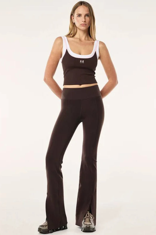 P.E Nation Elevation Flare Legging | Espresso