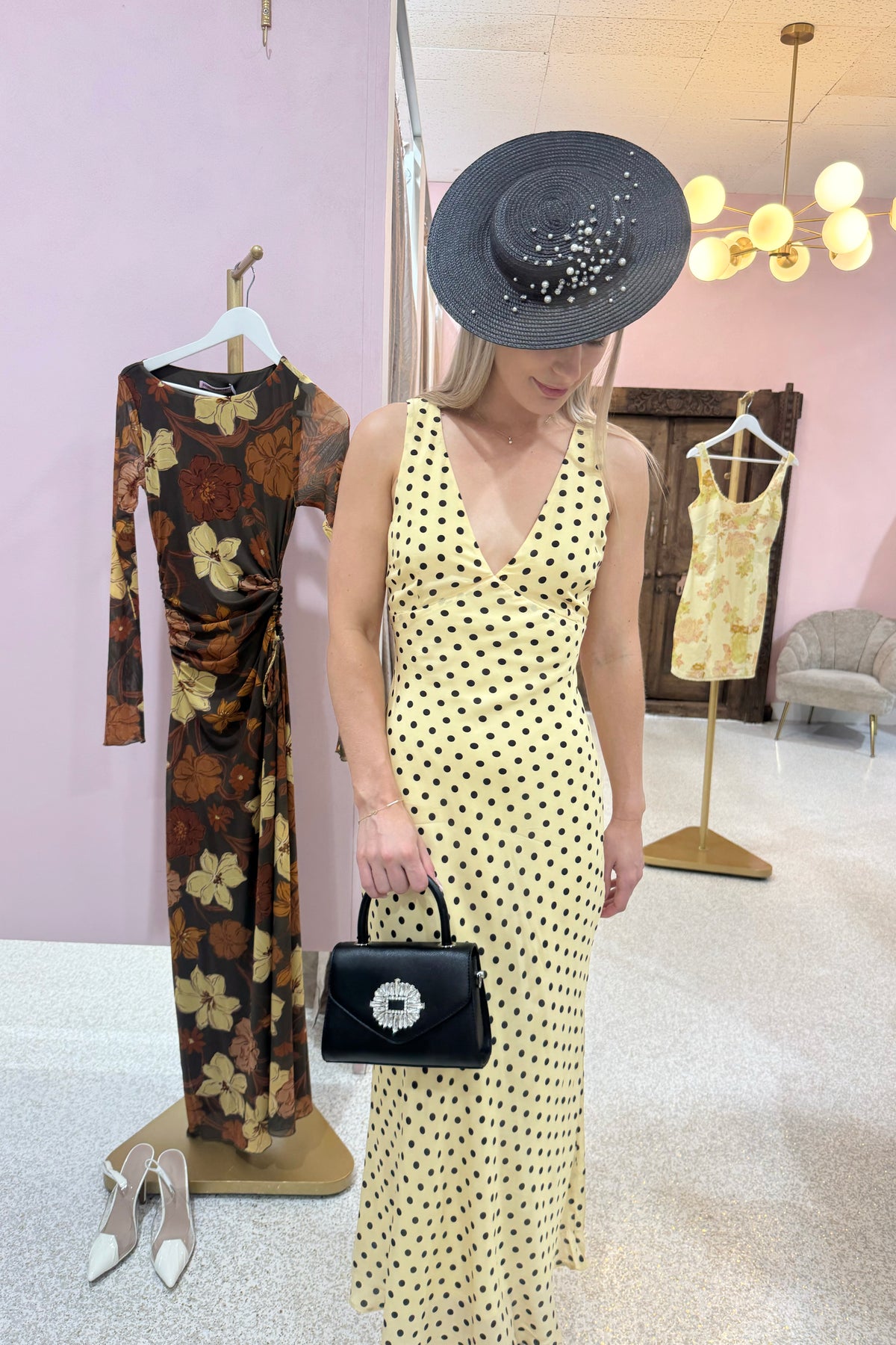 Morgan & Taylor Celia Plate Hate | Black || BEST SELLER BACK IN STOCK