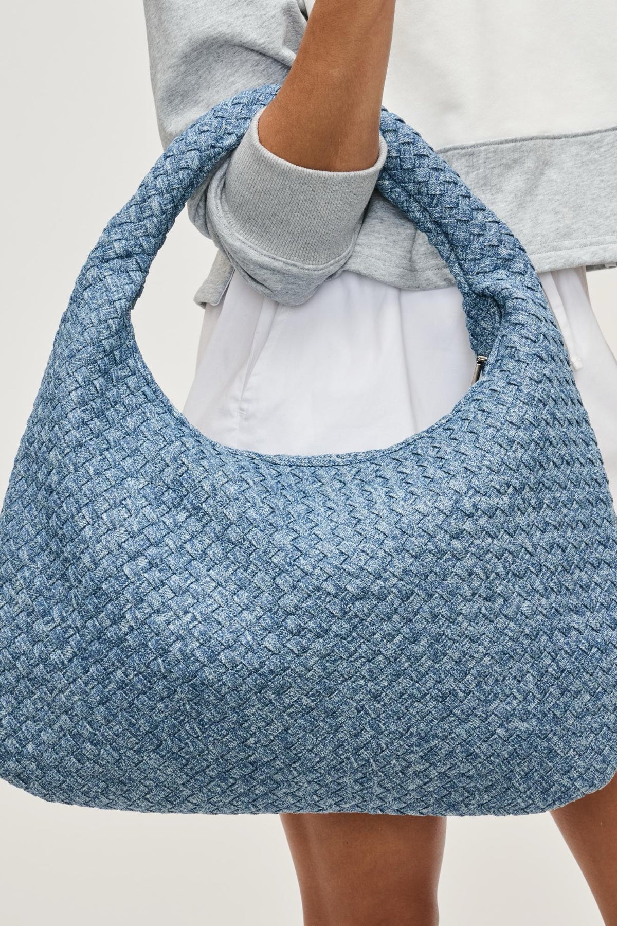 Sol And Selene Dare To Dream Large Woven Bag | Denim
