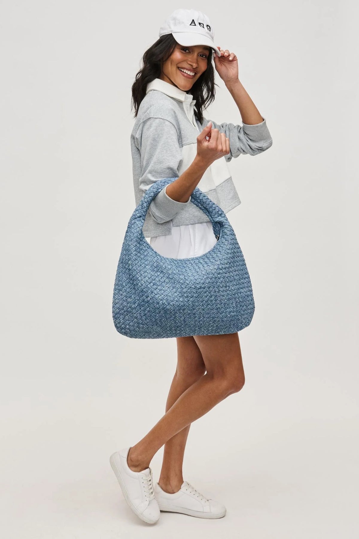 Sol And Selene Dare To Dream Large Woven Bag | Denim