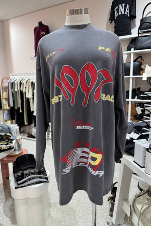 Ena Pelly 1987 Tee Dress | Washed Grey