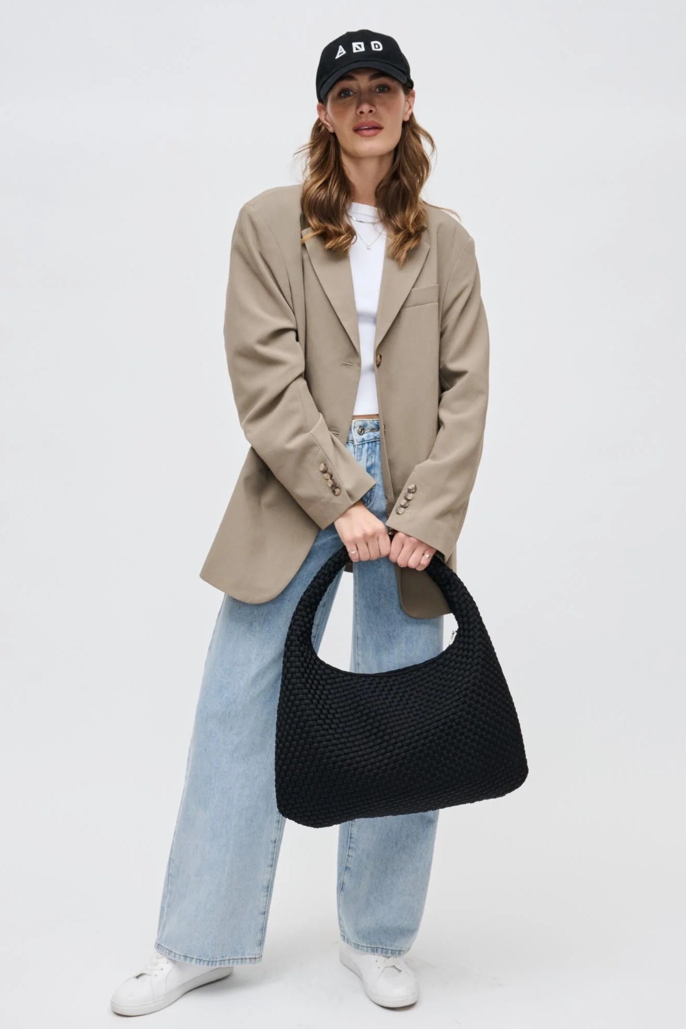 Sol And Selene Dare To Dream Large Woven Bag | Black