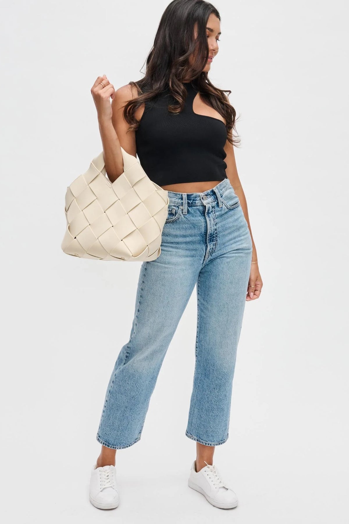 Sol And Selene Resilience Woven Neoprene Bag | Cream