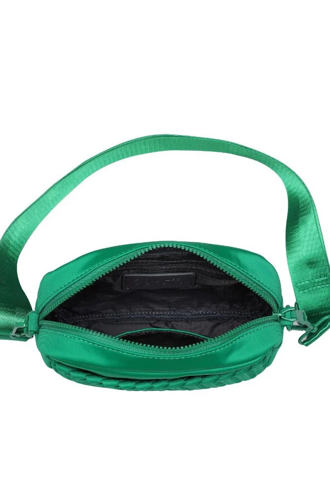 Sol And Selene inspiration Woven Neoprene Bag | Kelly Green