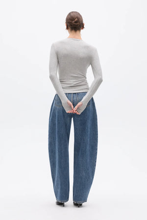 Bayse Brand Piper Henley Top | Grey || PRE_ORDER ETA 20/06/2026