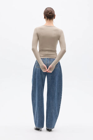 Bayse Brand Piper Henley Top | Sage || PRE_ORDER ETA 20/06/2026
