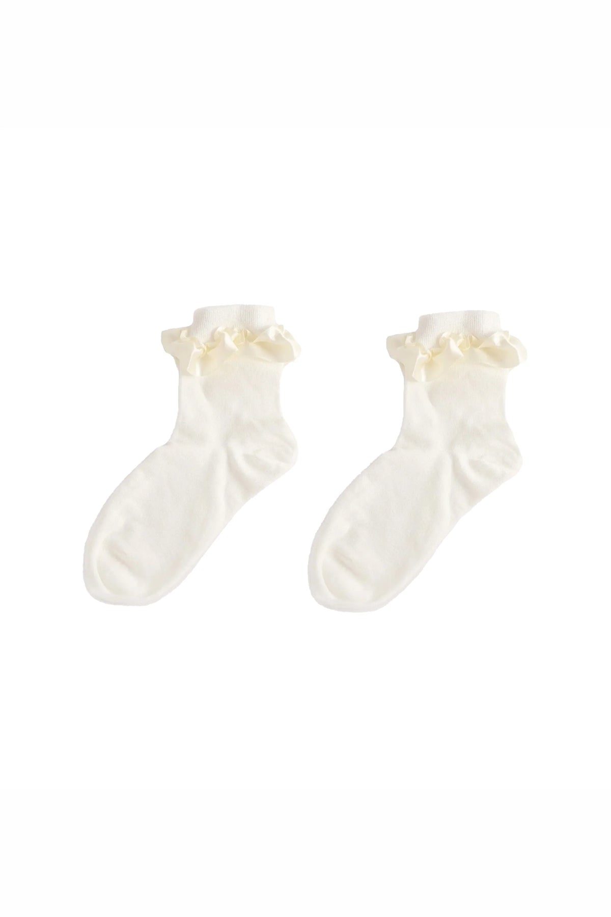 Petit Moments Ruffle Socks | White