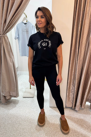C&M Camilla & Marc Karine Graphic Tee | Black
