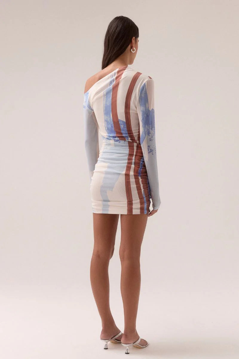 Sovere Hunter Mesh MIni Dress | Blue Spice