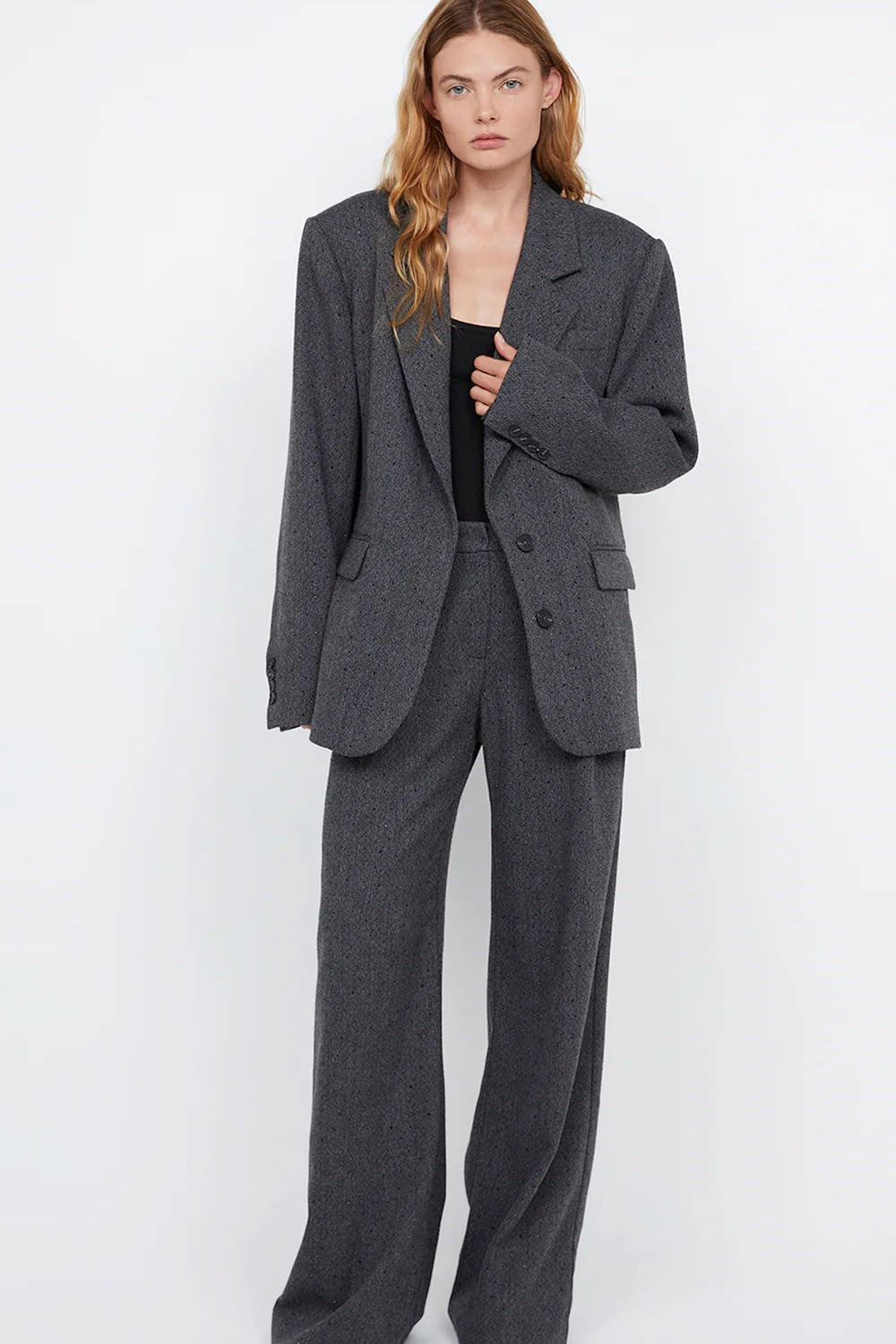 Bec + Bridge Shae Oversized Pant | Charcoal