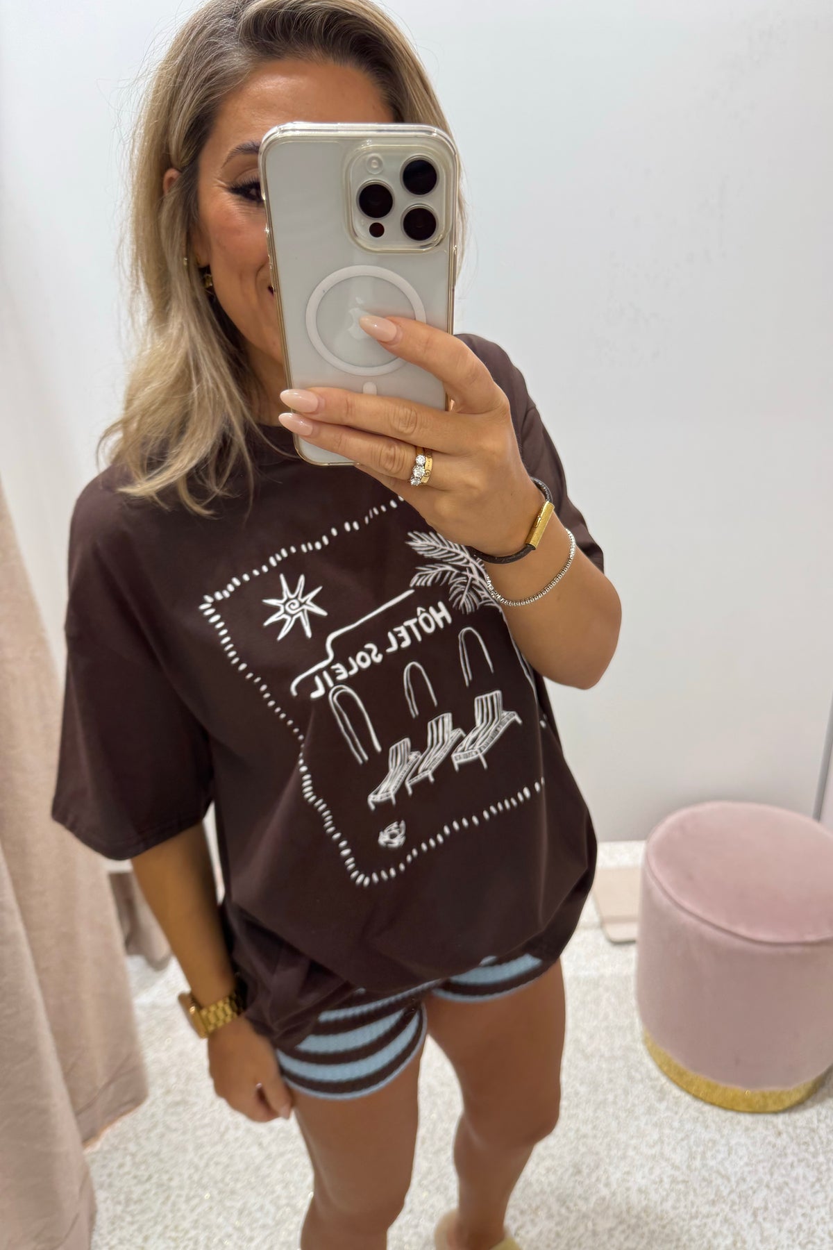 Chosen By Fifi & Annie The Hotel Soleil T=Shirt | Chocolate