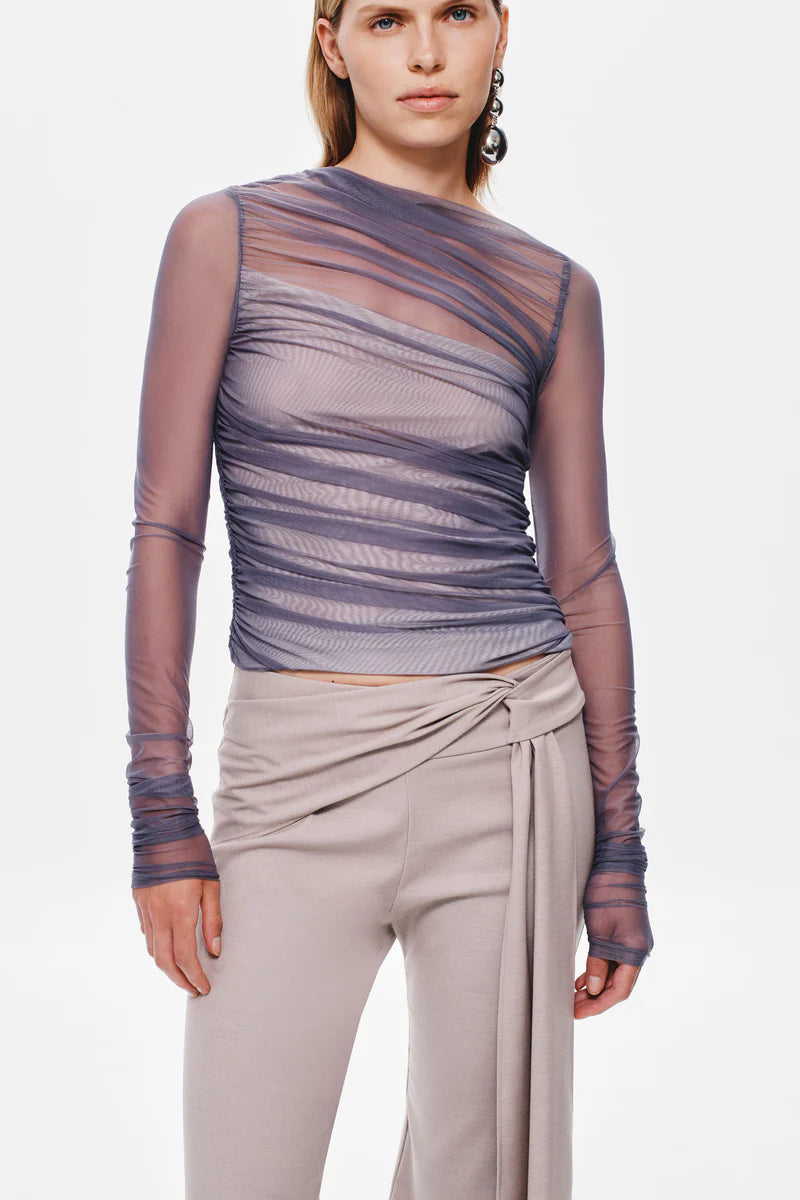 Misha The Lucid Mesh Long Sleeve Top | Shark