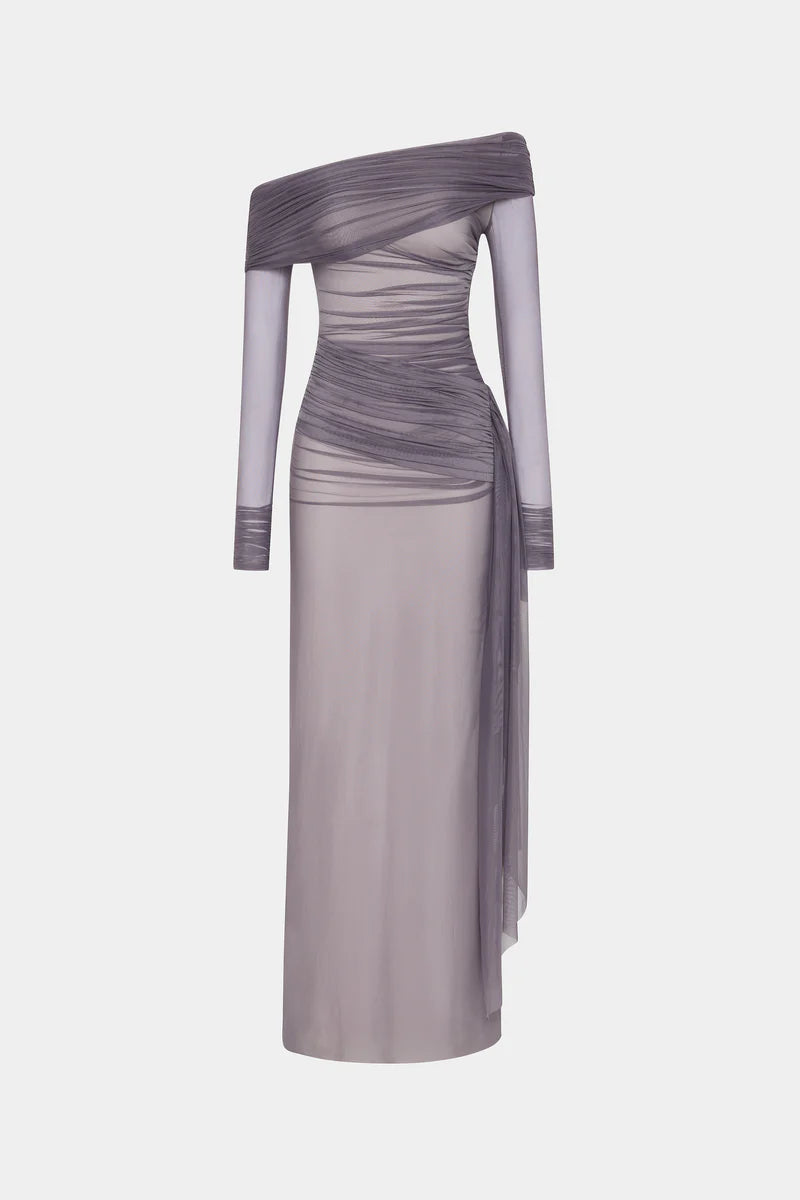 Misha The Nexus Mesh Long Sleeve Dress | Shark