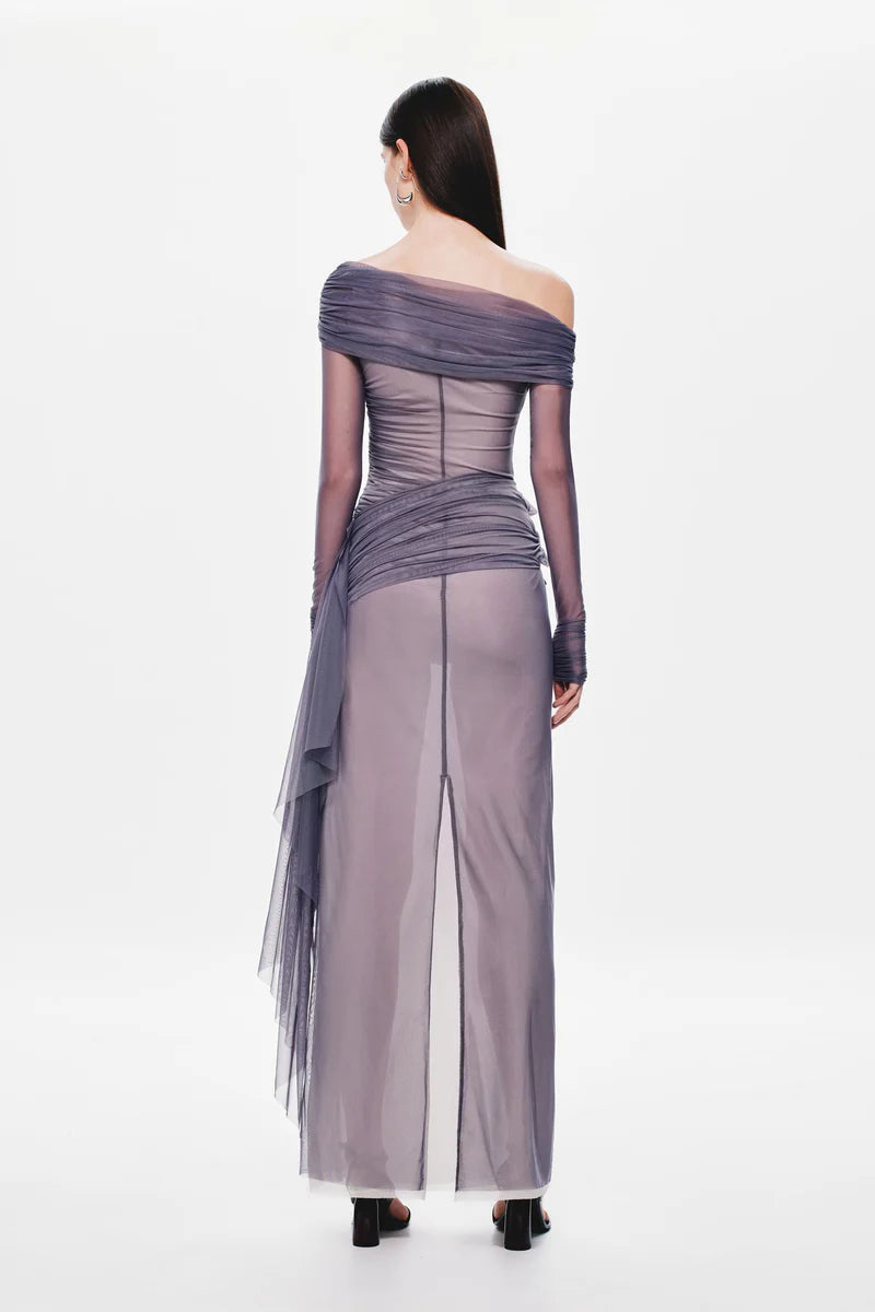 Misha The Nexus Mesh Long Sleeve Dress | Shark