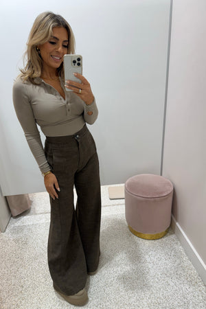 Bayse Brand Piper Henley Top | Sage