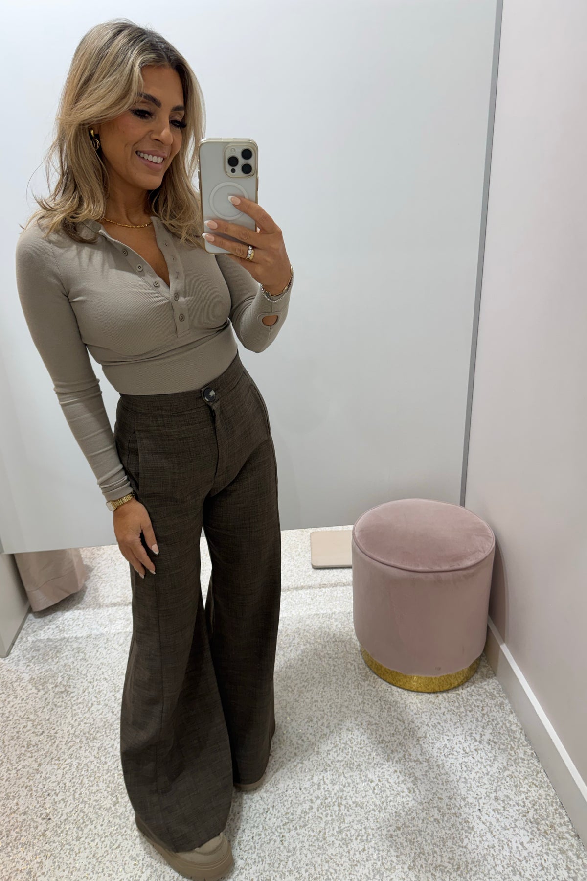 Bayse Brand Piper Henley Top | Sage