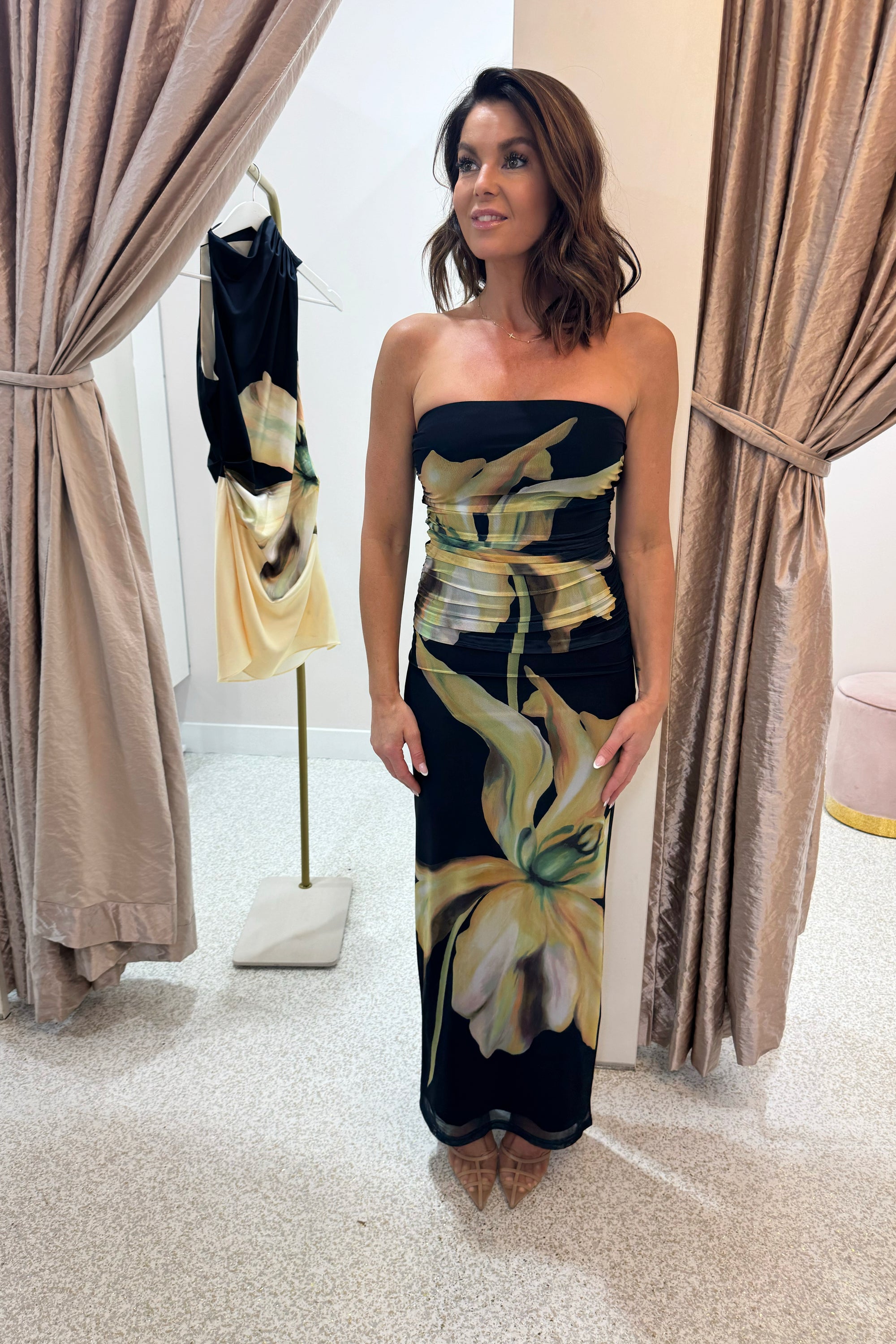 Significant Other Sura Strapless Dress | Midnight Lilium