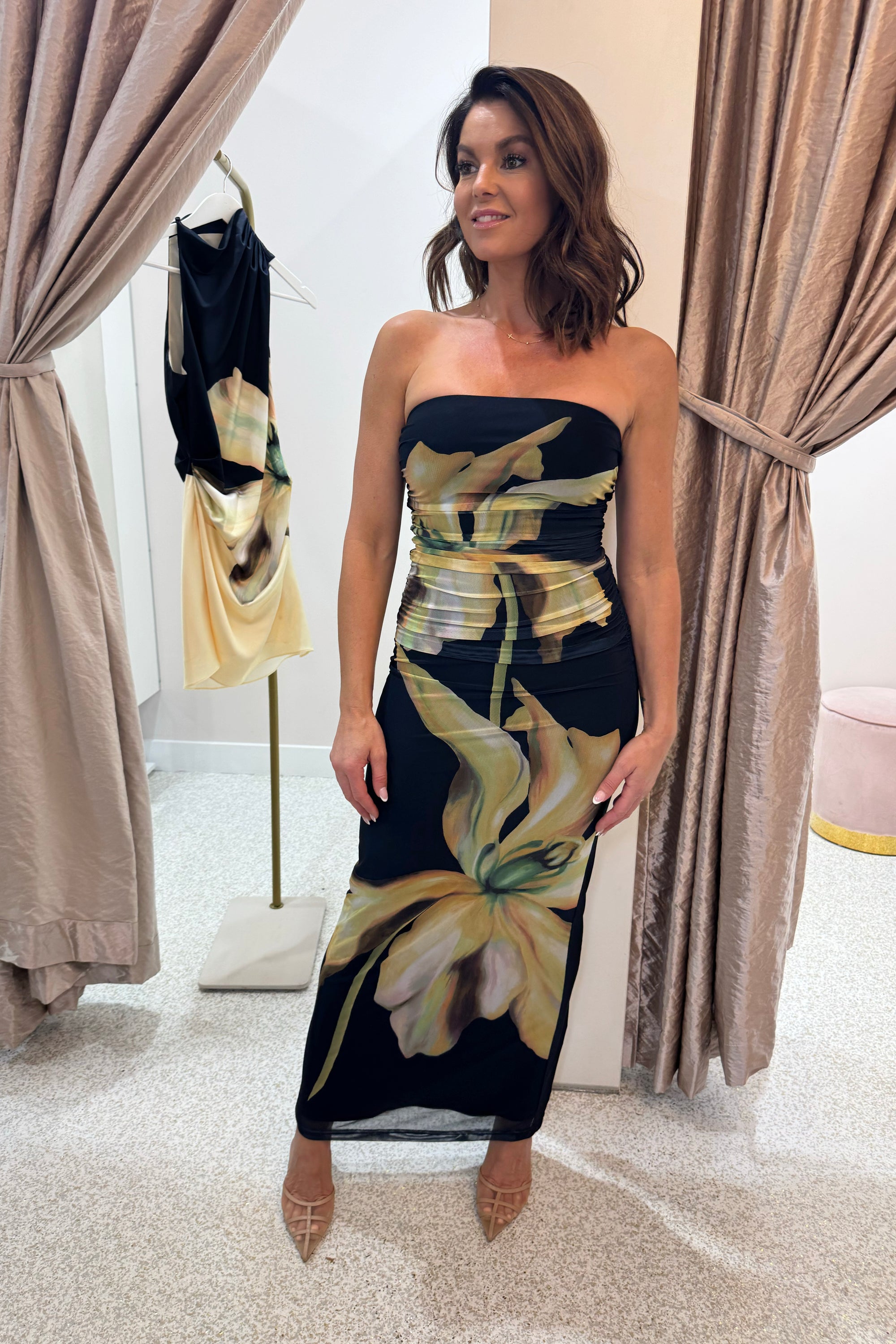 Significant Other Sura Strapless Dress | Midnight Lilium