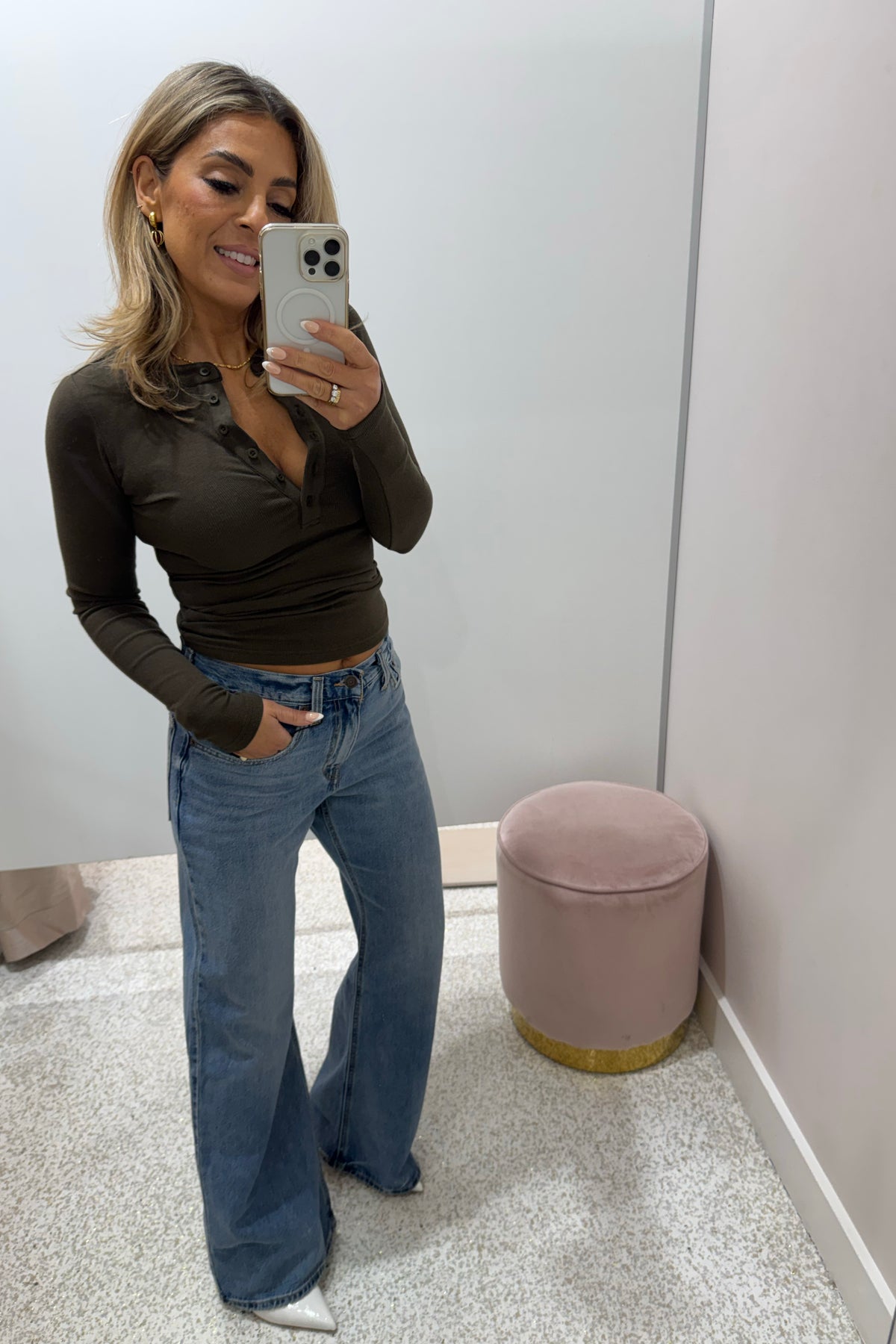 Bayse Brand Searle Henley Top | Cedar