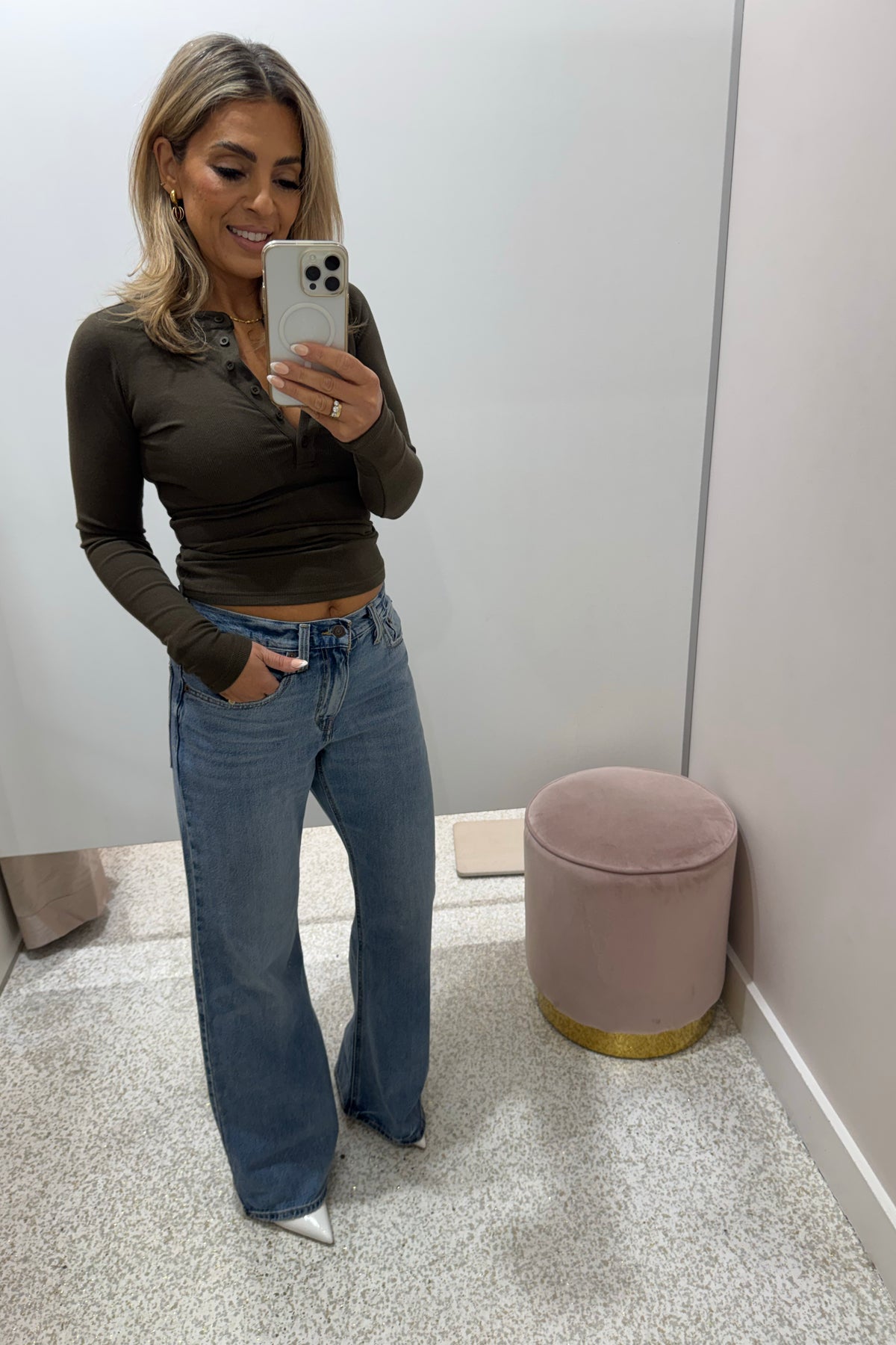Bayse Brand Searle Henley Top | Cedar