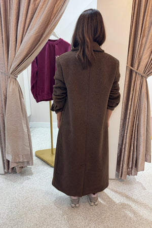 Ena Pelly Scarlet Coat | Espresso