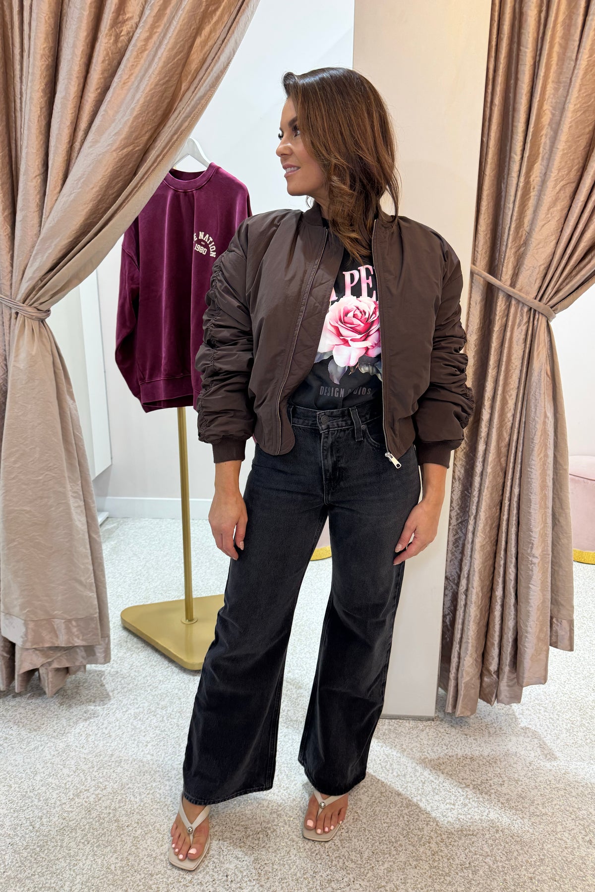 Ena Pelly Lulu Bomber | Mocha || BEST SELLER RESTOCKED