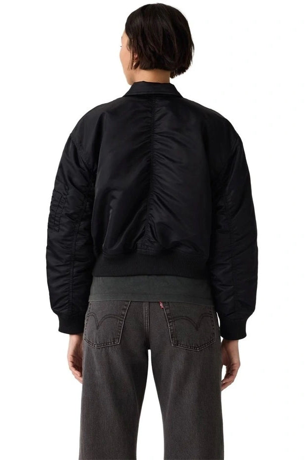 Levi's Bowie Cropped Bomber Jacket | Anthracite Night