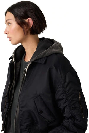Levi's Bowie Cropped Bomber Jacket | Anthracite Night