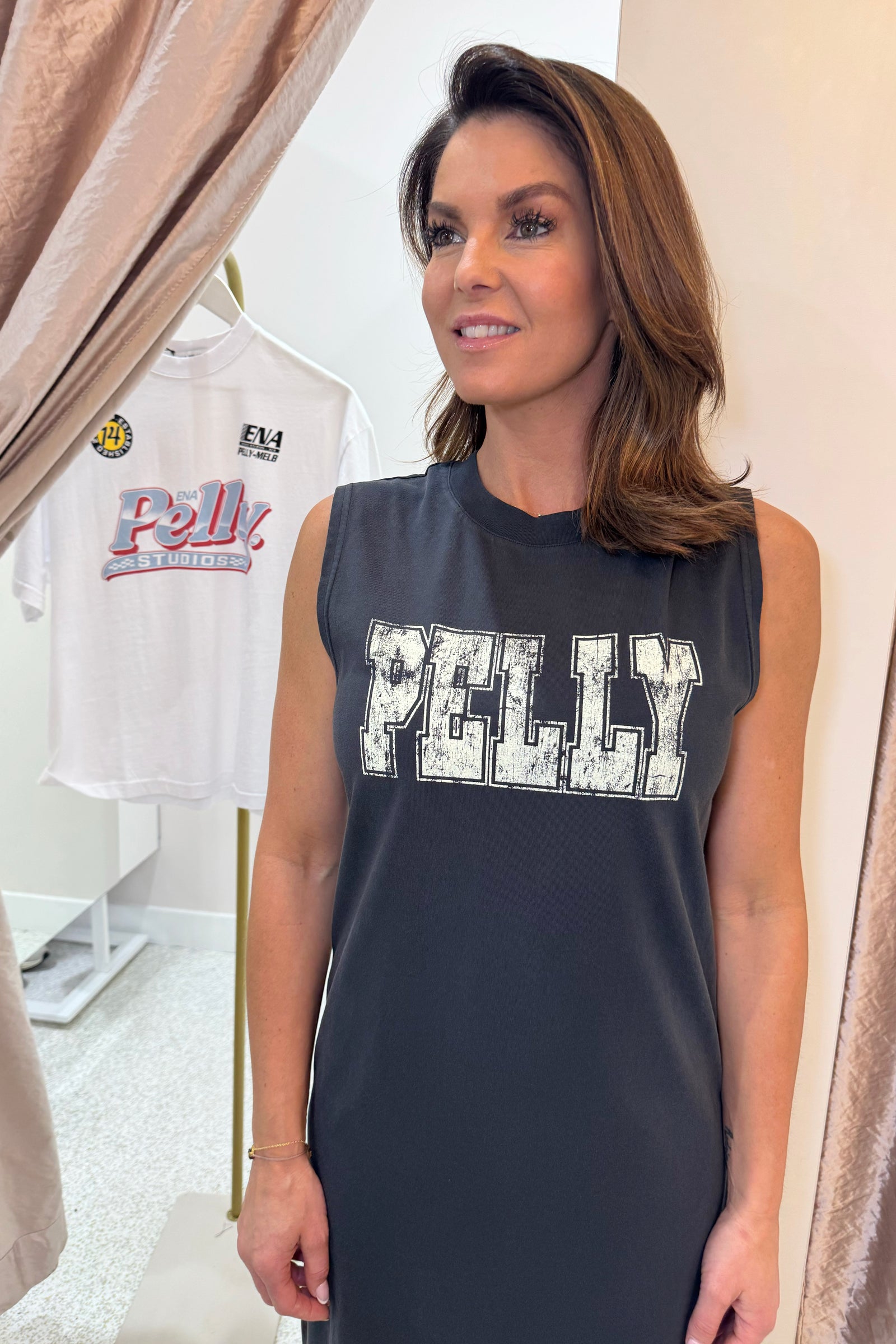 Ena Pelly World Tour Tank Dress | Washed Black