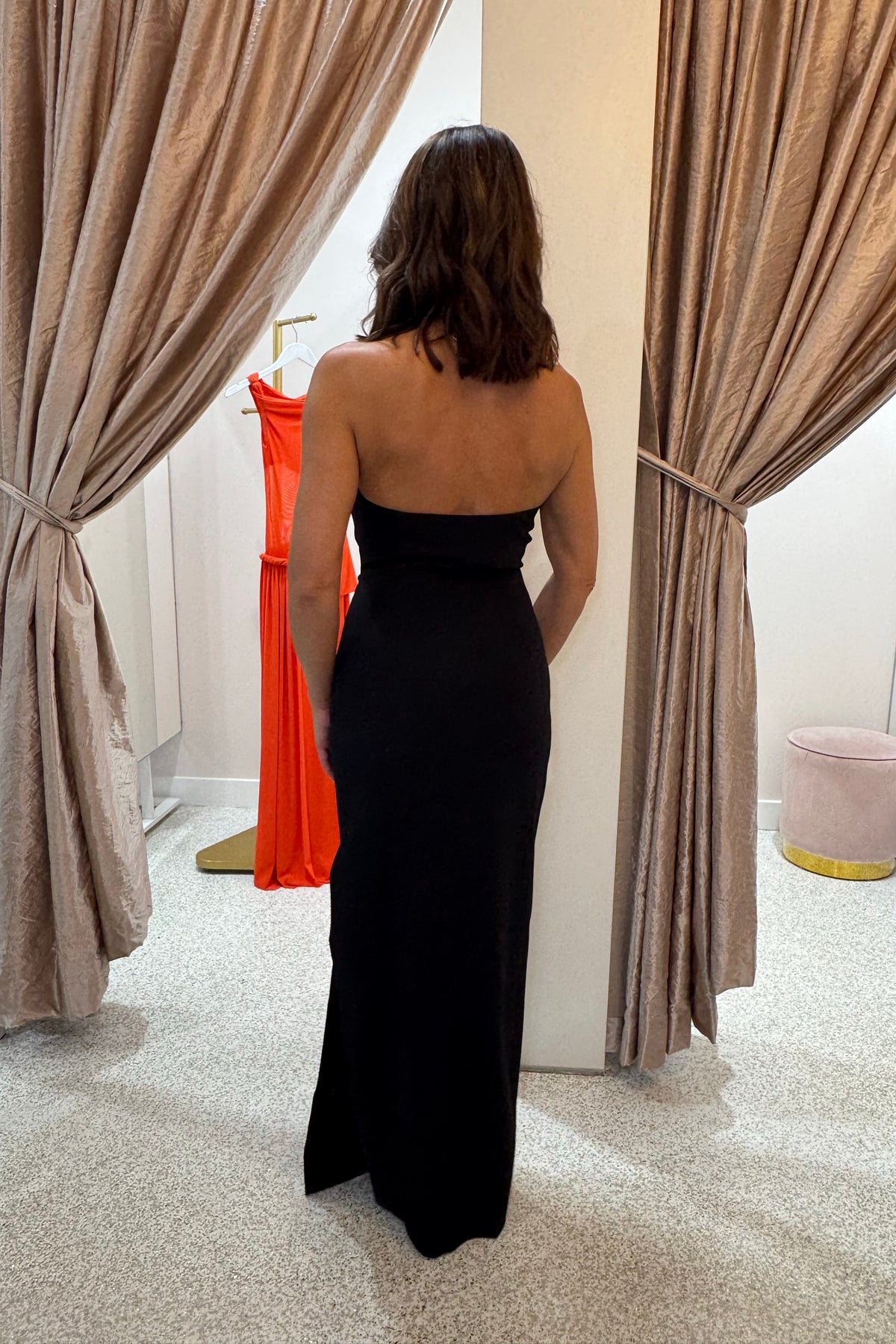 Misha The Alusia Stretch Suiting Dress | Black