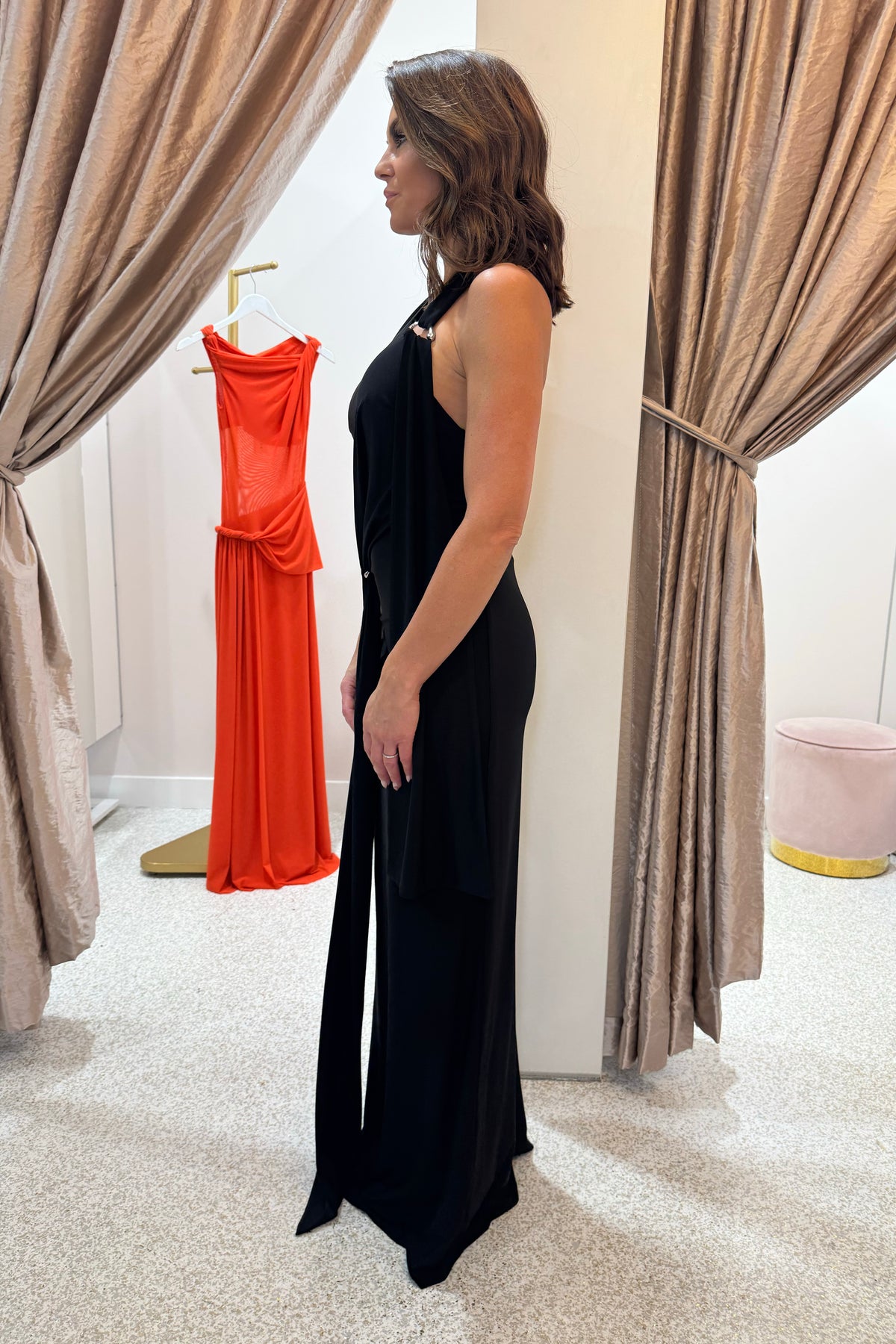 Misha The Rivera Jersey Dress | Black