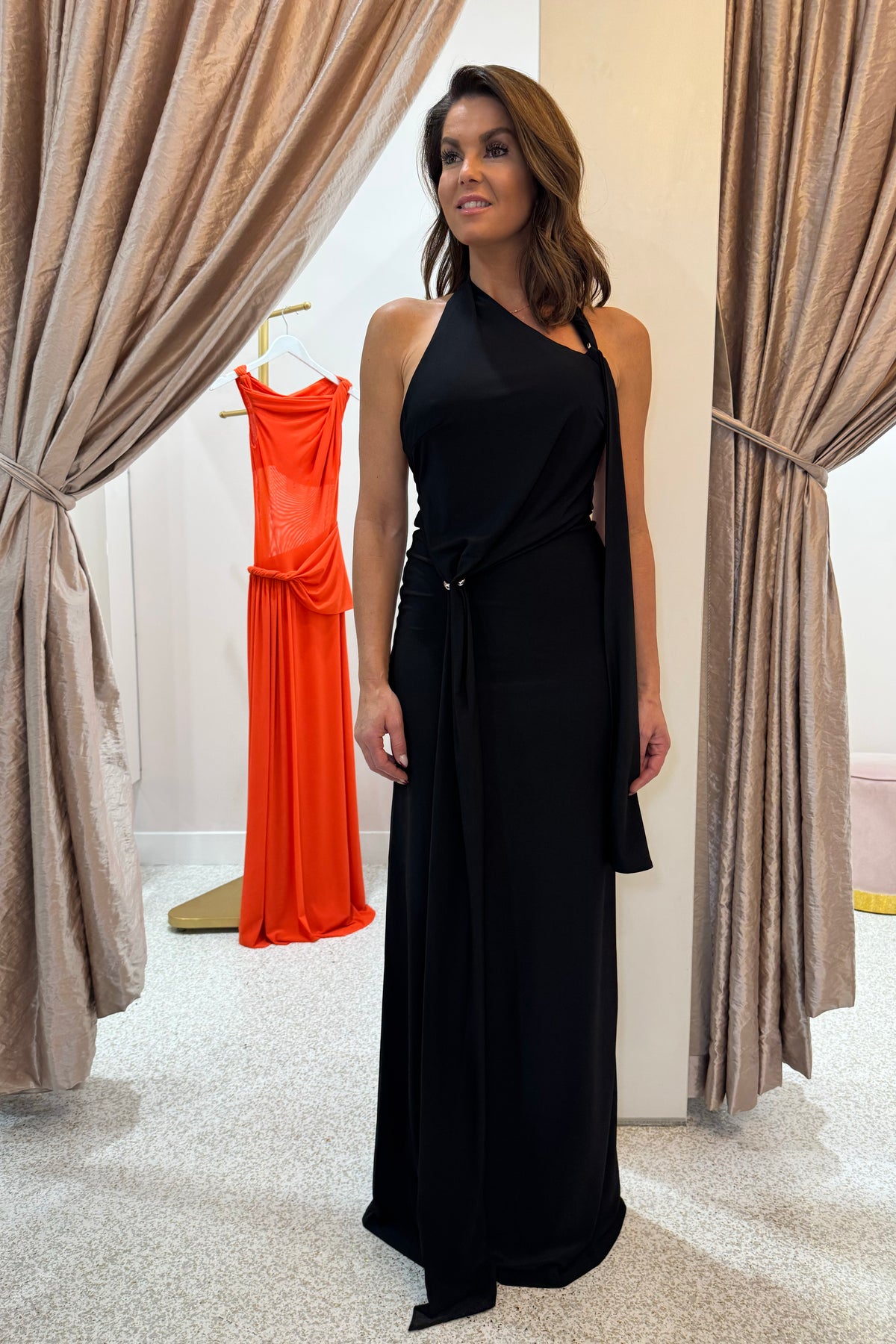 Misha The Rivera Jersey Dress | Black