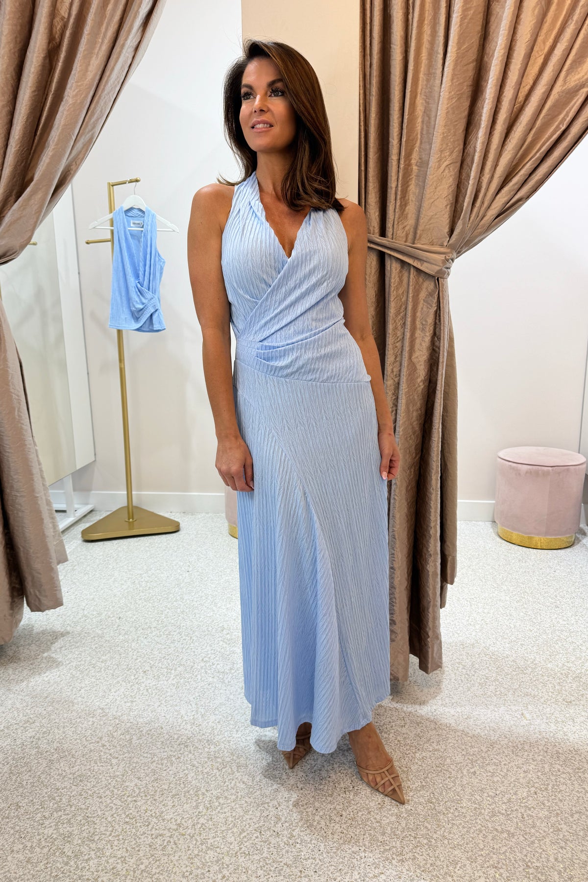 Sovere Nostalgia Mesh Dress | Sky