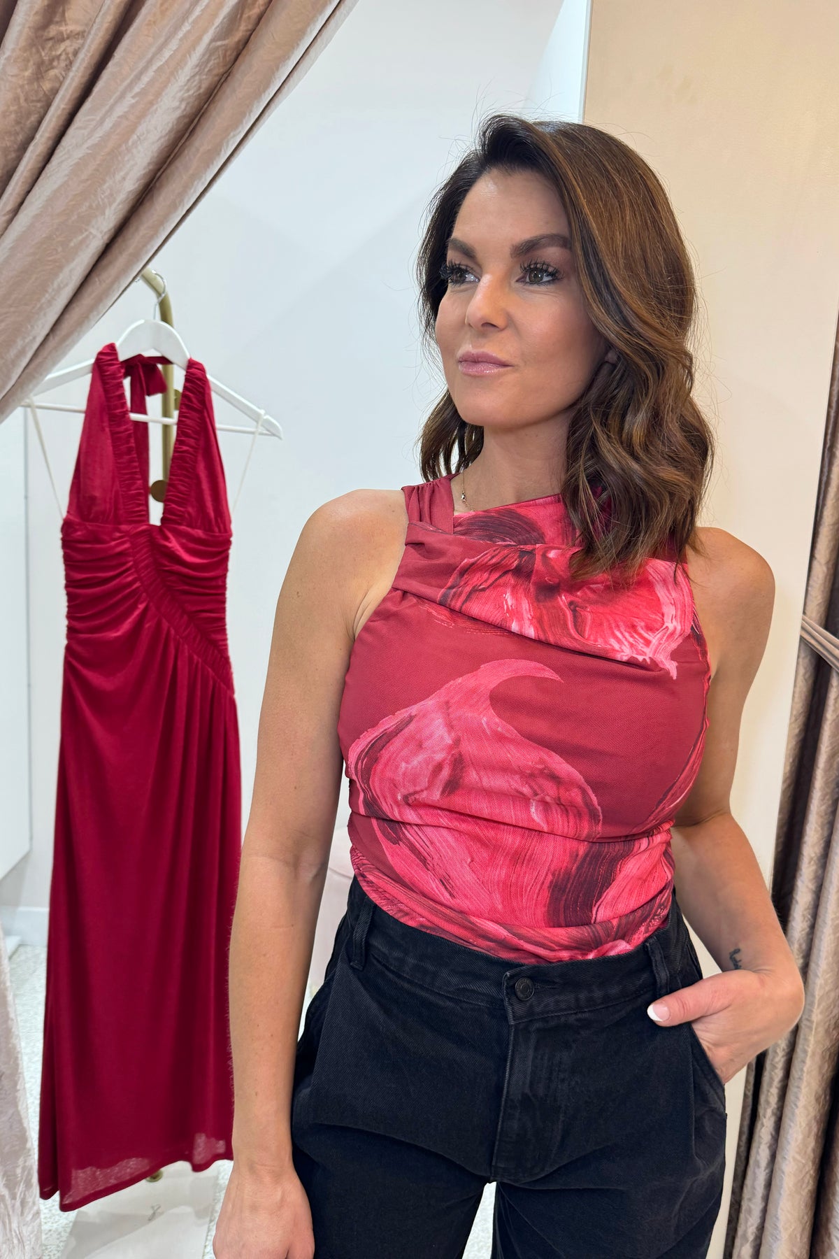 Sovere Studio Florence Top | Raspberry