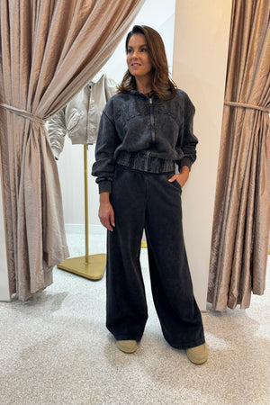 Ena Pelly Asher Terry Pant | Washed Charcoal
