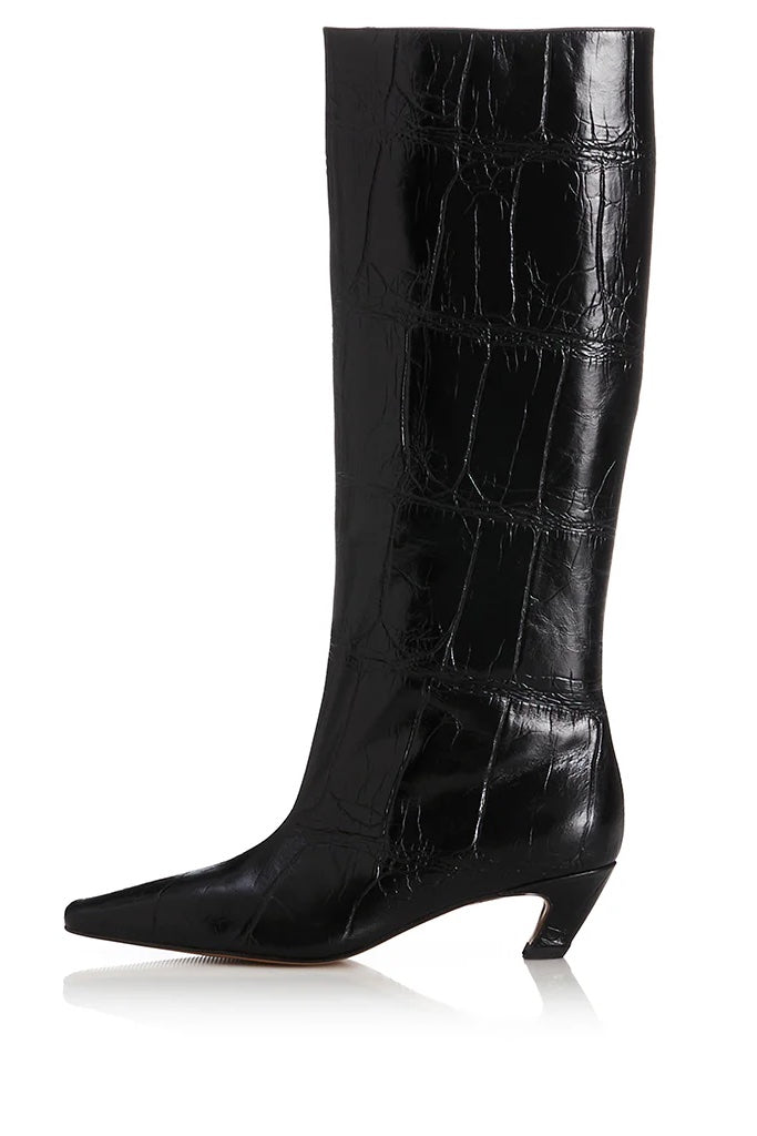 Alias Mae Crawford Boot | Black Croc