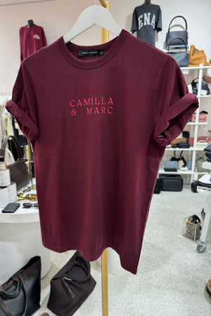 C&M Camilla & Marc Era Graphic Tee | Burgandy