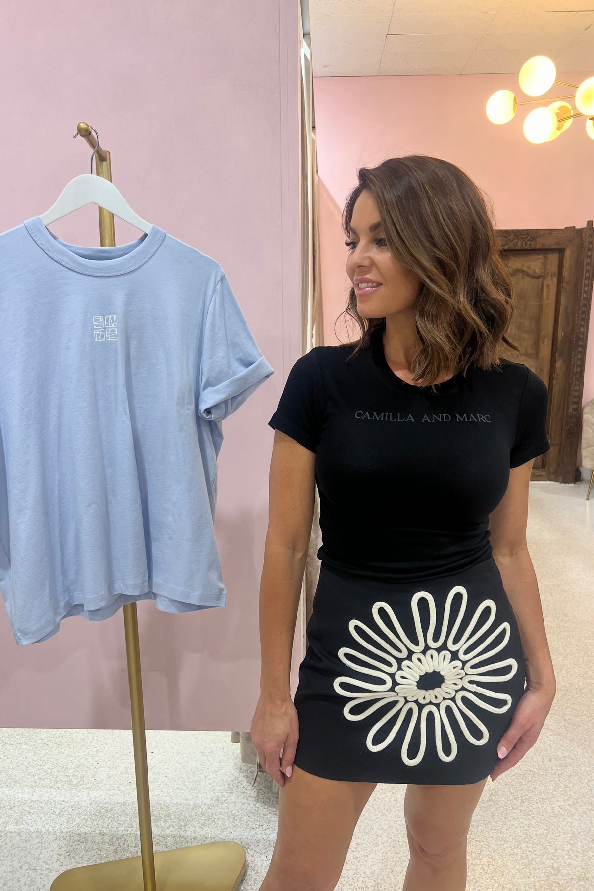 C&M Camilla & Marc Braque Tee | Black