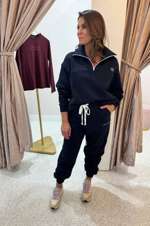 C&M Camilla & Marc Zylus Sweater | Navy/White