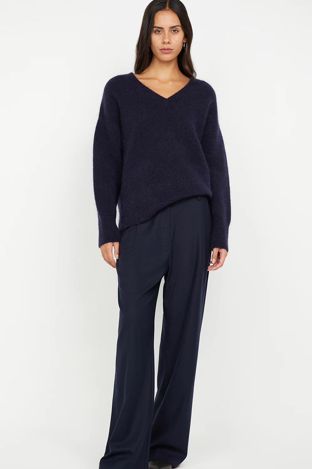 Bec + Bridge Campbell V Neck Jumper | Ink