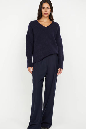Bec + Bridge Campbell V Neck Jumper | Ink