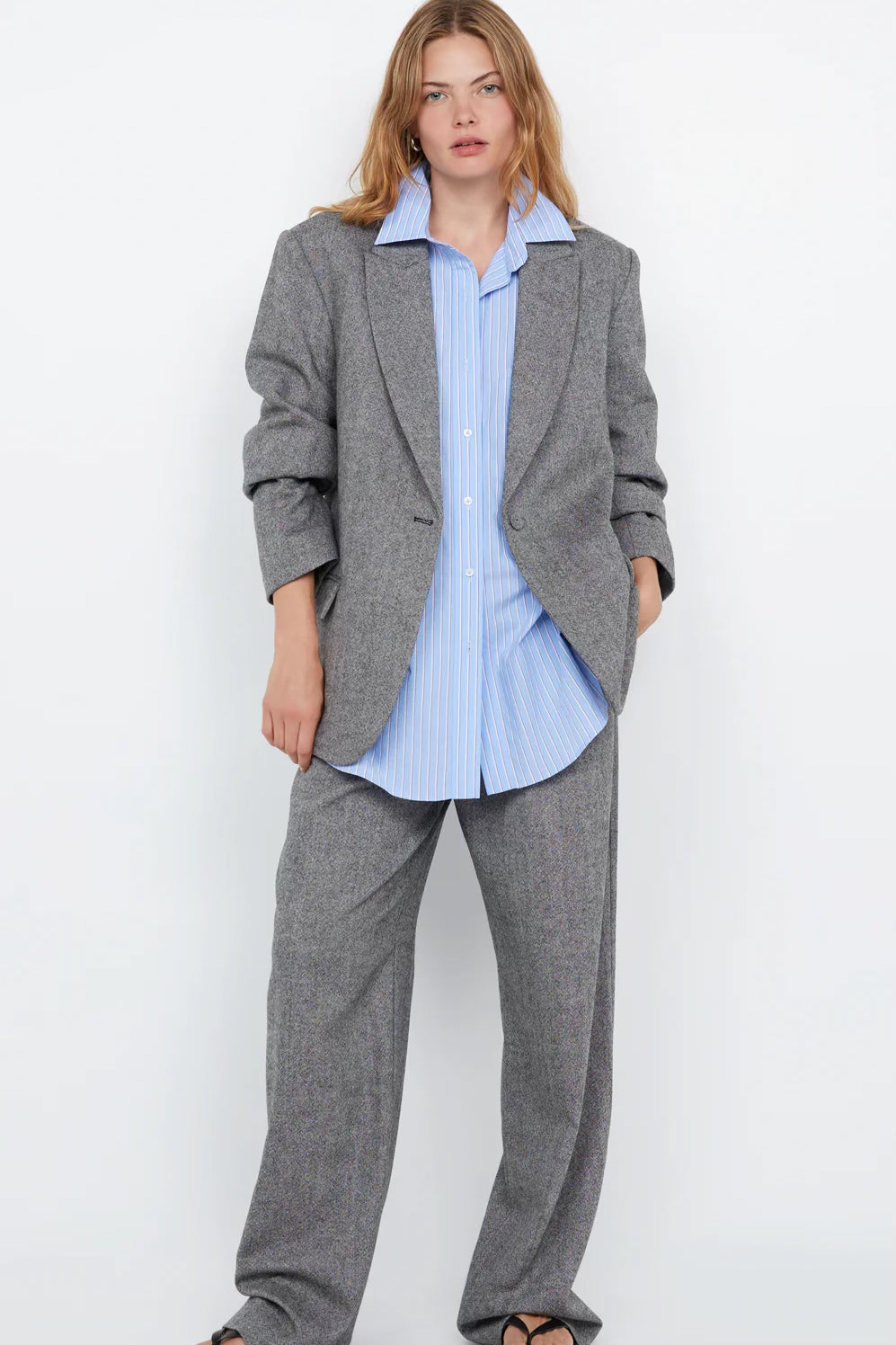 Bec + Bridge Brinley Blazer | Salt & Pepper Weave