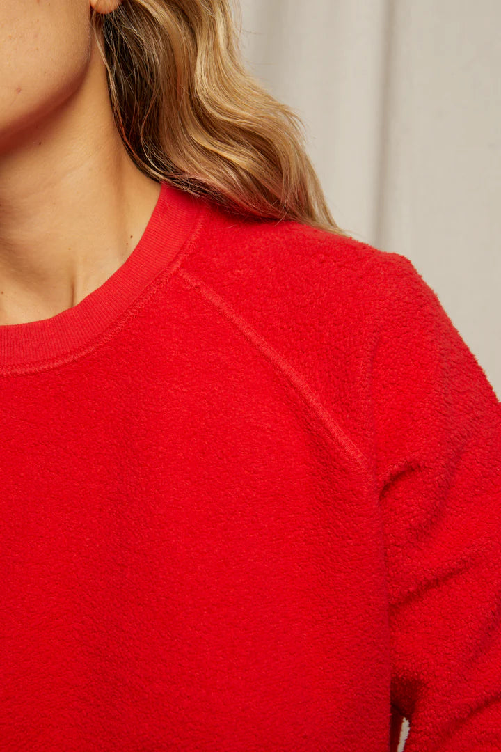 Perfect White Tee Ziggy Sweatshirt | Poppy Red
