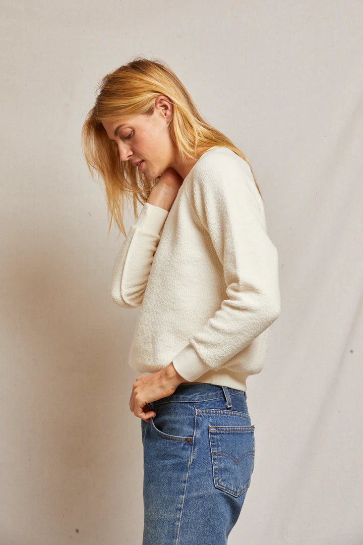 Perfect White Tee Ziggy Sweatshirt | Bright Ivory