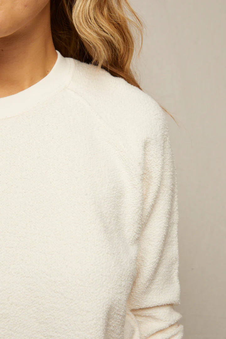 Perfect White Tee Ziggy Sweatshirt | Bright Ivory