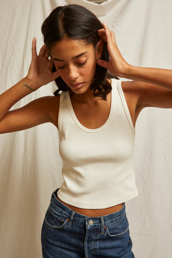 Perfect White Tee Blondie Tank | Bright Ivory