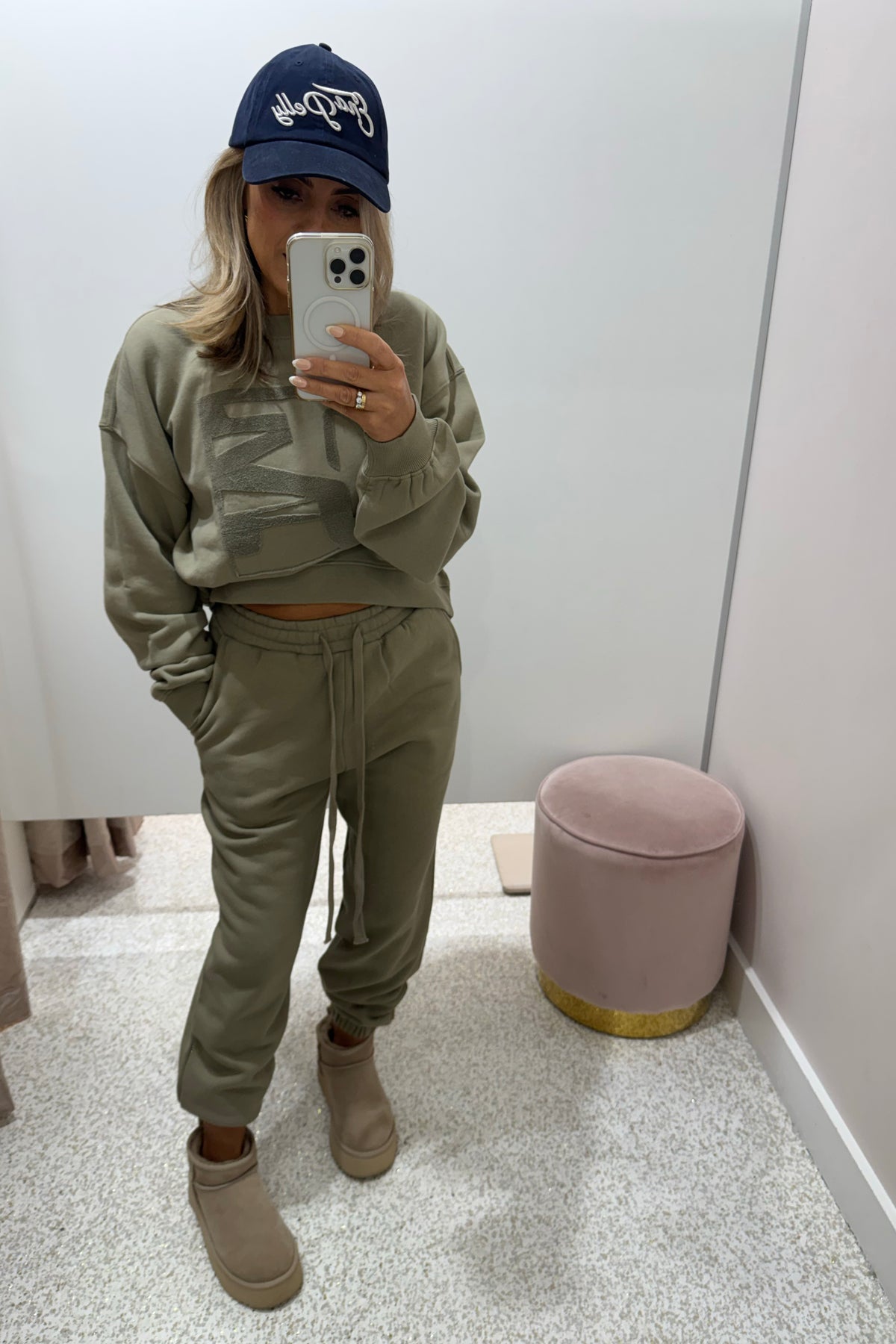C&M Camilla & Marc Flocked Tracksuit Top | Clay