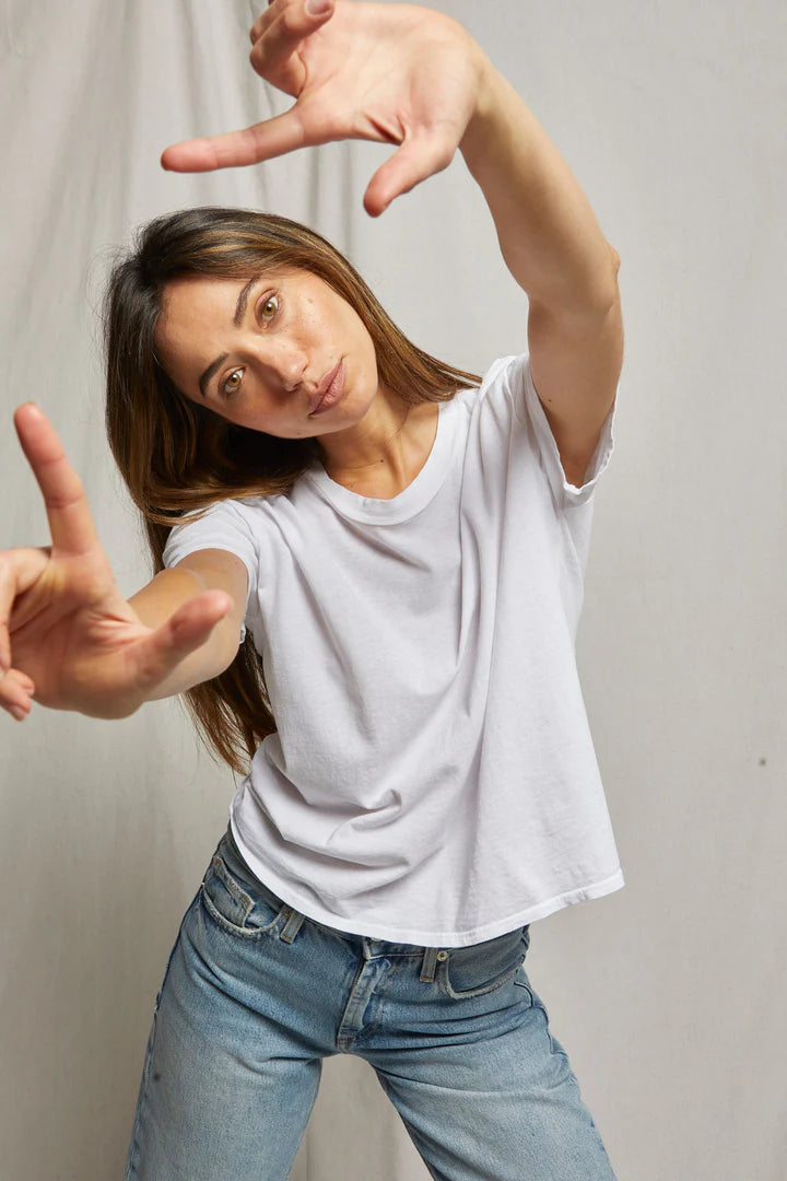 Perfect White Tee Harley Boxy Crew Tee | Bright Ivory