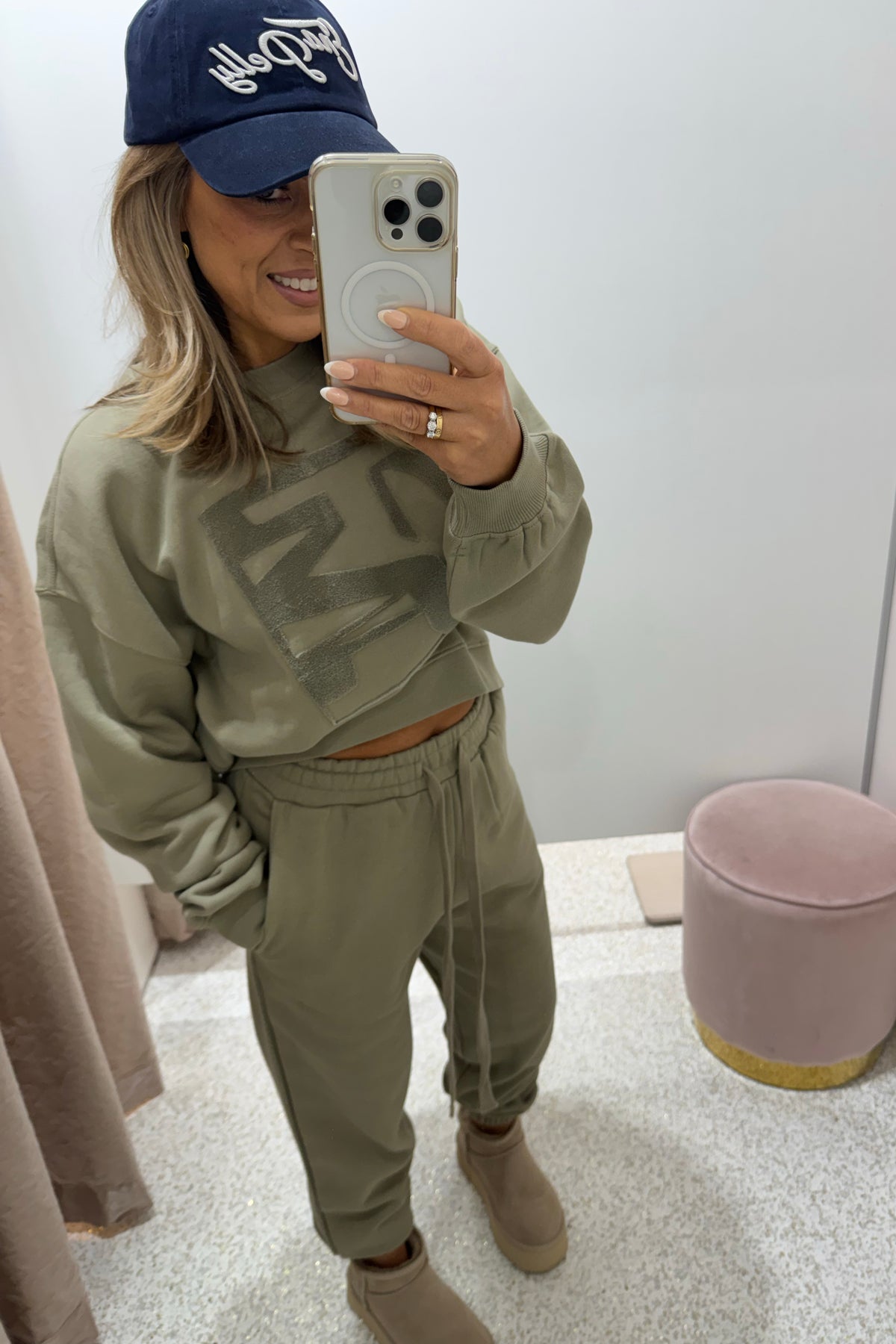 C&M Camilla & Marc Flocked Tracksuit Top | Clay