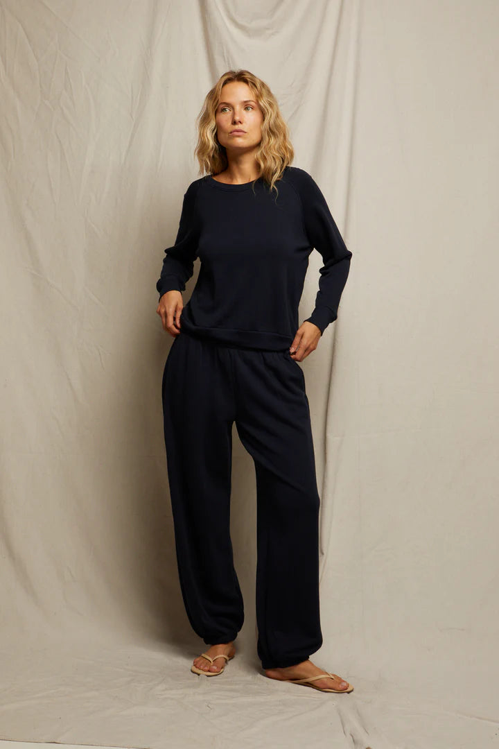 Perfect White Tee Drifter Terry Pants | Vintage Black